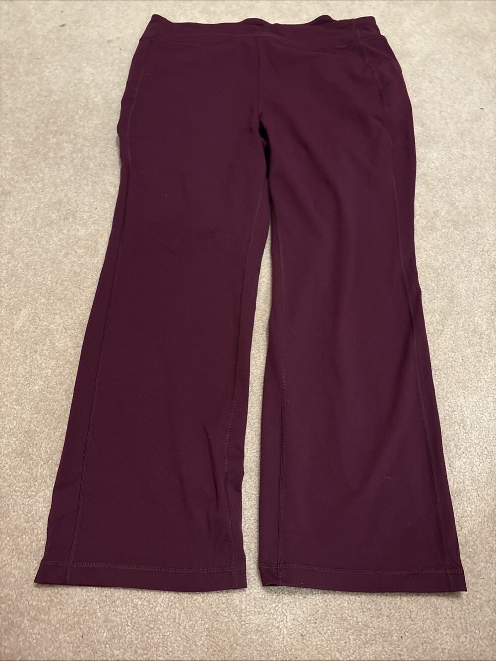 DULUTH Women's NoGA Classic Slim Leg Pants Maroon XXL×31 High-rise Zip Pocket
